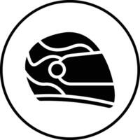 Racing Helmet Vector Icon