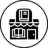 libro tienda vector icono