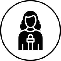 Woman Anchor Vector Icon