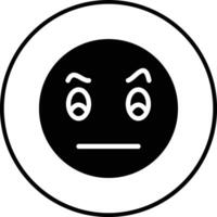 Face with Raised Eyebrow Vector Icon