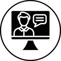 Online Lecture Vector Icon