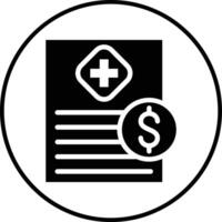 Medical Bill Vector Icon