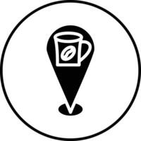 Cafe Location Vector Icon