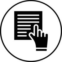 Study Hand Vector Icon