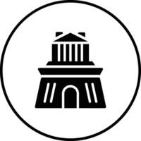 Halicarnassus Mausoleum Vector Icon