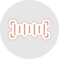 Bar Code Glyph Multicolor Sticker Icon vector