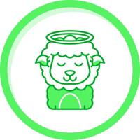 Angel Green mix Icon vector