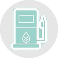 Bio Fuel Glyph Multicolor Sticker Icon vector