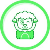 Wink Green mix Icon vector