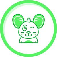 Wink Green mix Icon vector