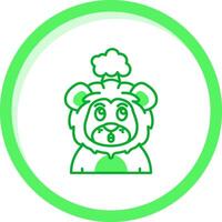 Exploding Green mix Icon vector