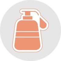 Liquid Soap Glyph Multicolor Sticker Icon vector