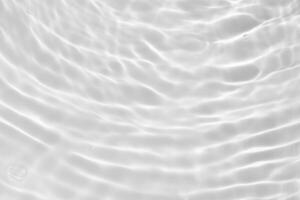 Abstract white transparent water shadow surface texture natural ripple background photo