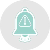 Interruption Glyph Multicolor Sticker Icon vector