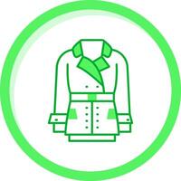 Saco verde mezcla icono vector