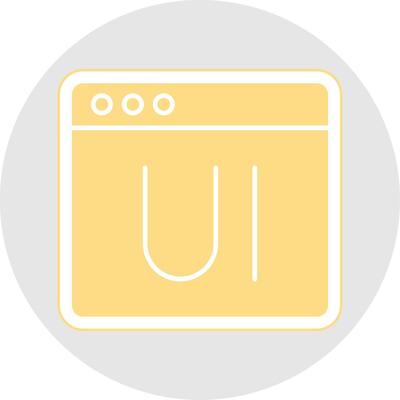 Ui Glyph Multicolor Sticker Icon