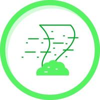 Tornado Green mix Icon vector