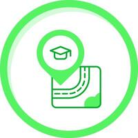 University Green mix Icon vector