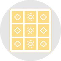 Tiles Glyph Multicolor Sticker Icon vector