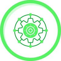 Setting Green mix Icon vector