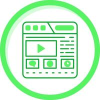 Website Green mix Icon vector