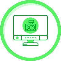 Camera Green mix Icon vector