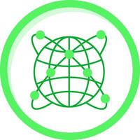 Internet Green mix Icon vector