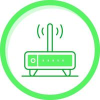 Modem Green mix Icon vector