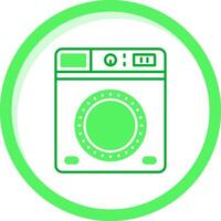 lavandería verde mezcla icono vector