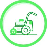 Mower Green mix Icon vector