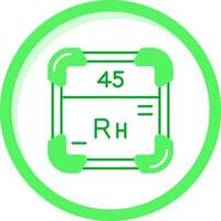 Rhodium Green mix Icon vector