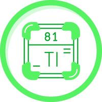 Thallium Green mix Icon vector