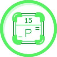 Phosphorus Green mix Icon vector