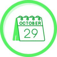 29th of October Green mix Icon vector