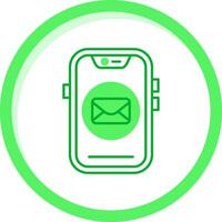 Email Green mix Icon vector
