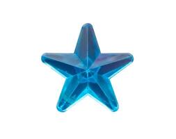 azul estrella joyas pegatina aislado en blanco antecedentes foto