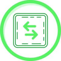 Swap Green mix Icon vector