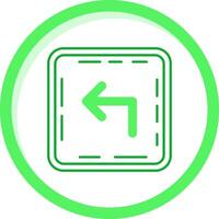 Turn Green mix Icon vector