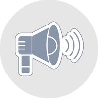 Loud Speaker Glyph Multicolor Sticker Icon vector