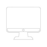 emblem of computing gadgetry and technology. a single, flat illustration. Vector illustration