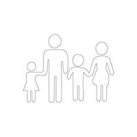 vector illustration of a family icon