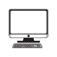 emblem of computing gadgetry and technology. a single, flat illustration. Vector illustration