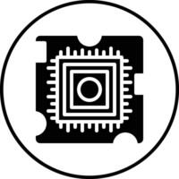 inteligente chip vector icono