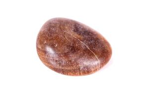 Macro mineral stone jasper on a white background photo