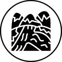 bahía paisaje vector icono