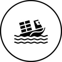 Boat Sink Vector Icon