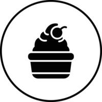 Ice Cream Cup Vector Icon