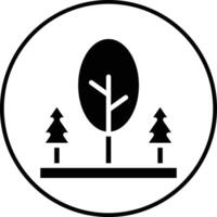 árbol paisaje vector icono