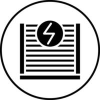 Electric Fence Vector Icon