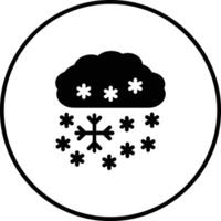 pesado nieve vector icono